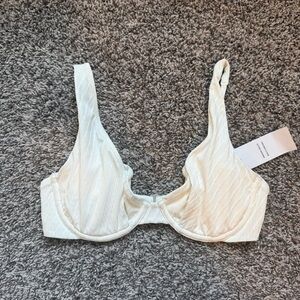 Abercrombie White Underwire Bralette